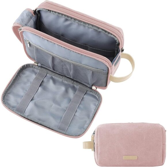 Other - Women Toiletry Bag Water-Resistant Organizer Travel Cosmetic Dopp Kit Pink